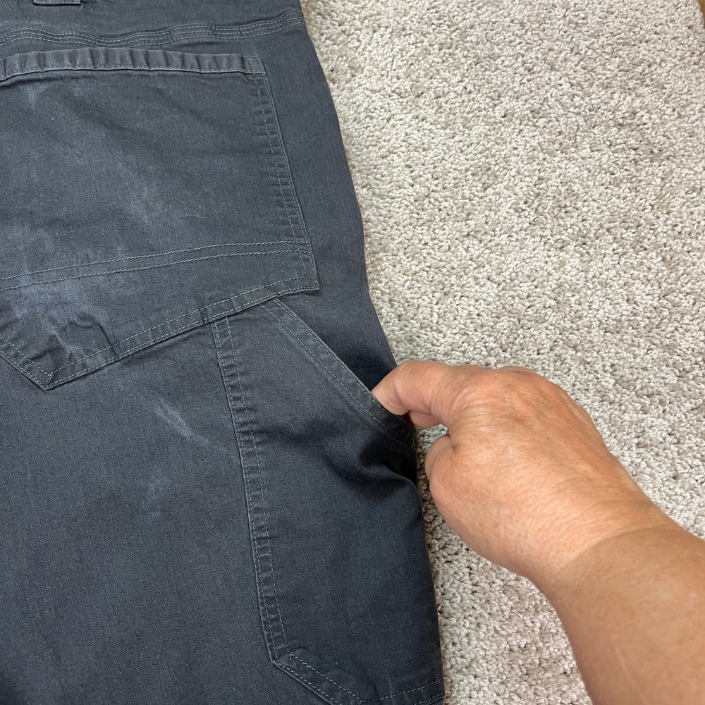 DeWalt Work‎ Shorts Mens 46 Black Utility Stretch Multi-Pocket Flat Front Denim - Picture 10 of 14